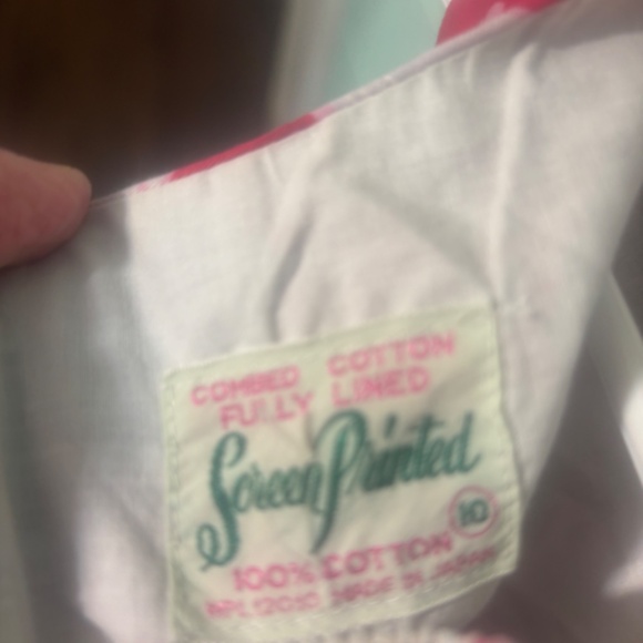 Vintage 1960s Red Floral Cotton Sheath Dress | Size 10 - Picture 4 of 4